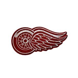 Detroit Red Wings NHL Team Logo Embroidered 4in Iron / Sew-On Patch